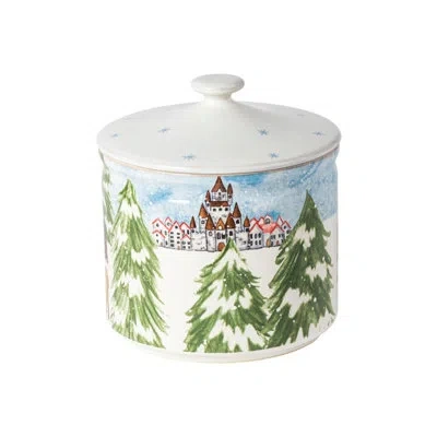 Costa Nova Canister In Green,blue,white,brown