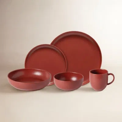 Costa Nova Casafina Pacifica 5-pc Place Setting In Cayenne