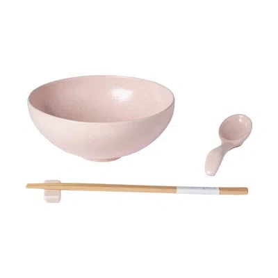 Costa Nova Casafina Pacifica Ramen Bowl Set In Marshmallow