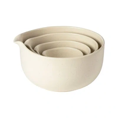 Costa Nova Casafina Pacifica Set 4 Mixing Bowls In Vanilla