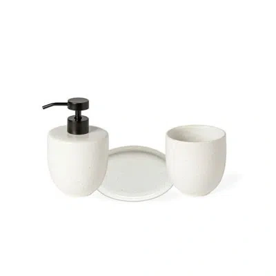 Costa Nova Casafina Pacifica Set/3 Bath Accessories In Salt