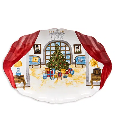 Costa Nova Casafina The Nutcracker Small Oval Platter In Multi