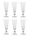Costa Nova Champagne Flutes, Set Of 6 In Clear
