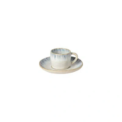 Costa Nova Coffee Cup And Saucer Brisa In Blue