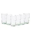 Costa Nova Tall Glass Tumblers, Set Of 6 In Grey