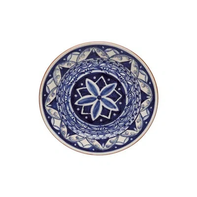 Costa Nova Dinner Plate In Blue,white