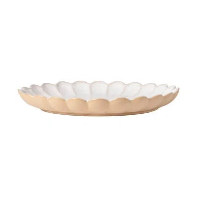 Costa Nova Dinner Plate In Sable White