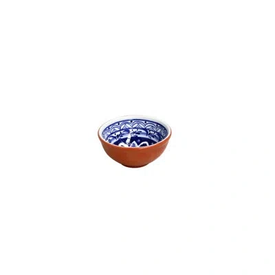 Costa Nova Dip Bowl In Blue,white,red