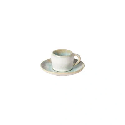 Costa Nova Eivissa Stoneware Coffee Cup In Blue