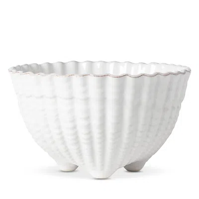Costa Nova Fattoria Footed Shell Bowl 6 In White