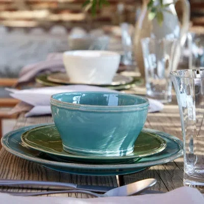 Costa Nova Fontana 26oz. Handmade Stoneware Cereal Bowl In Turquoise