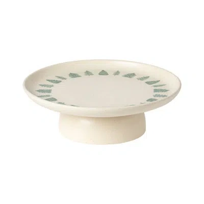 Costa Nova Footed Plate In Christmas Tree