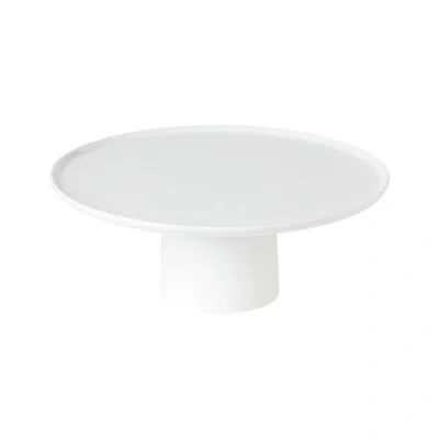 Costa Nova Footed Plate In White