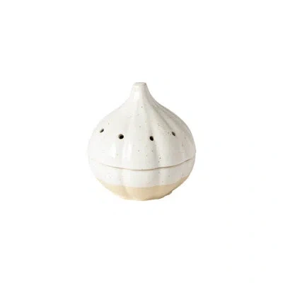 Costa Nova Garlic Canister In Beige,white