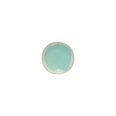 Costa Nova Grespresso 5'' Stoneware Appetizer Plate , Set Of 6 In Aqua