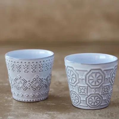 Costa Nova Grespresso Ecogre Stoneware Espresso Cup In White