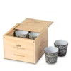 Costa Nova Grespresso Espresso Cups, Set Of 8 In Gray/ White
