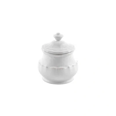 Costa Nova Impressions Sugar Bowl With Lid In White