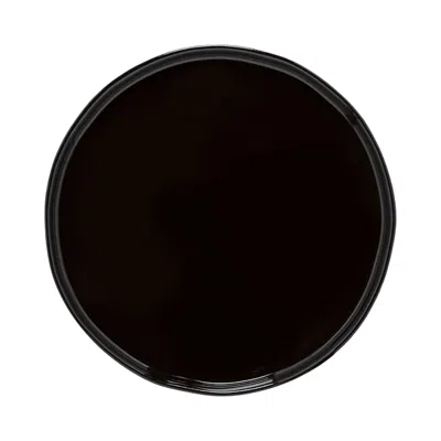 Costa Nova Lagoa Eco Gris Dinner Plate In Black