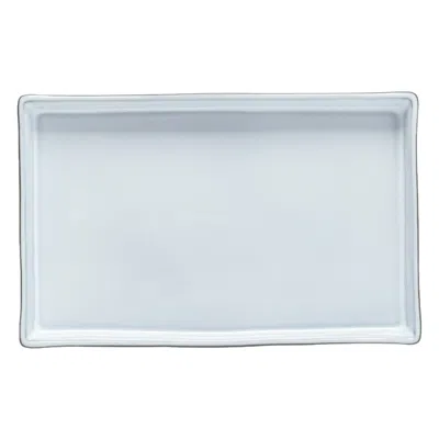 Costa Nova Lagoa Eco Gris Rectangular Tray In White