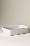 Costa Nova Large Pearl Stoneware Rectangular Baker In White