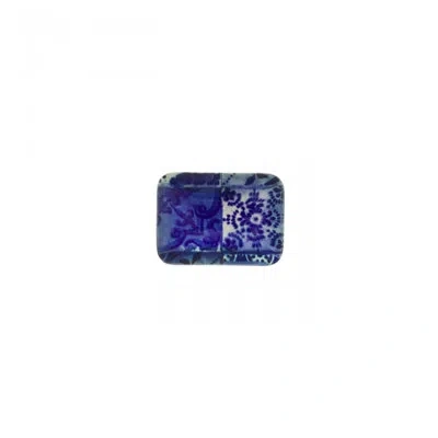 Costa Nova Lisboa Bath Soap Dish Blue/white Tile