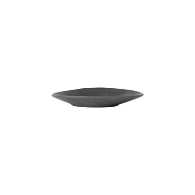 Costa Nova Livia Stoneware Appetizer Plate , Set Of 6 In Matte Black