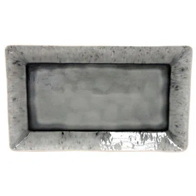 Costa Nova Madeira Rectangle Tray In Gray