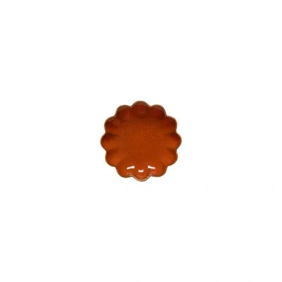 Costa Nova Marrakesh 4.88'' Eco Gres Amarela Appetizer Plate , Set Of 6 In Cannelle