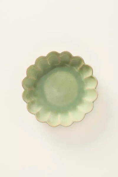 Costa Nova Marrakesh Stoneware Appetizer Plates, Set Of 4 In Green