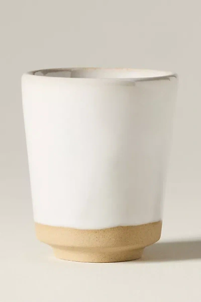 Costa Nova Marrakesh Stoneware Coffee Cups, Set Of 4 In White