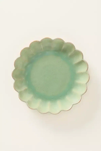 Costa Nova Marrakesh Stoneware Dessert Plates, Set Of 4 In Green