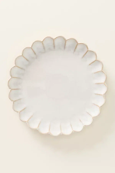 Costa Nova Marrakesh Stoneware Dinner Plates, Set Of 4 In White
