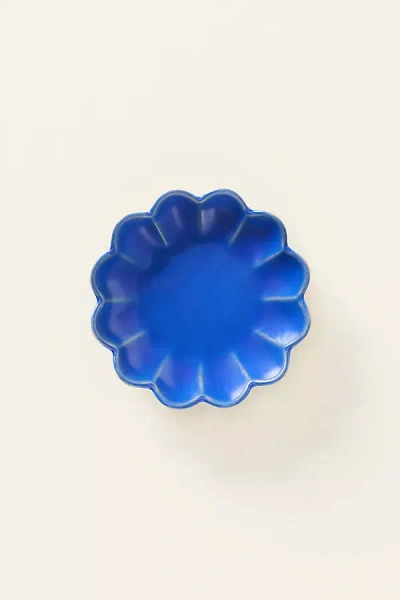 Costa Nova Marrakesh Stoneware Small Appetizer Plates, Set Of 4 In Blue