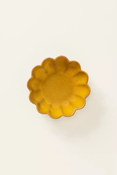 Costa Nova Marrakesh Stoneware Small Appetizer Plates, Set Of 4 In Yellow