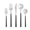 Costa Nova Mito Cable 5 Piece Place Setting In Black