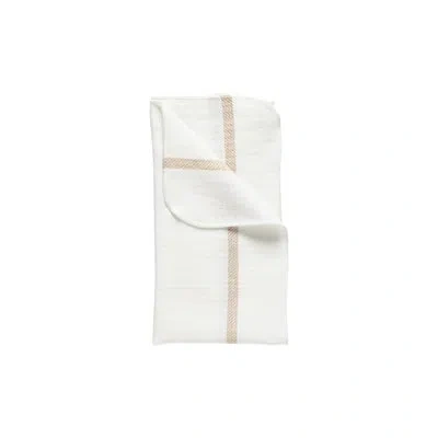 Costa Nova Napkin 50% Li 50% Co In White,caramel