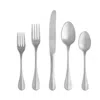 Costa Nova Nau Brushed 5 Piece Place Setting In Stainless Steel