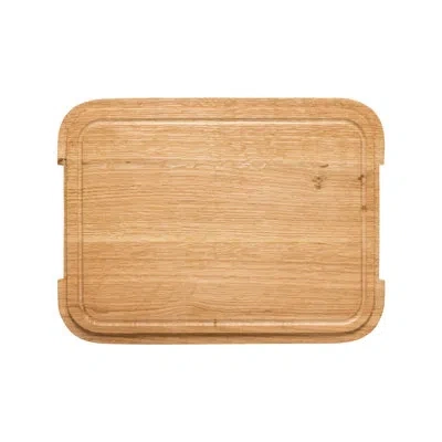 Costa Nova Oak Wood Cutting Board/lid For Rect. Tray