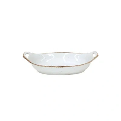 Costa Nova Oval Baker In Cloud White