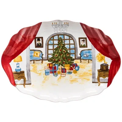 Costa Nova Oval Platter In Cloud White