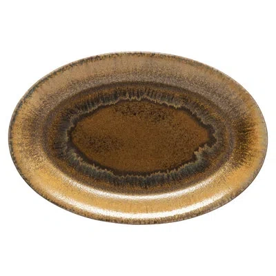 Costa Nova Oval Platter In Mocha,latte