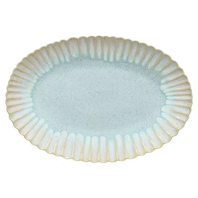 Costa Nova Oval Platter In Sea Blue