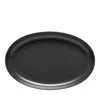 Costa Nova Pacifica 16 Oval Stoneware Platter In Seed Gray