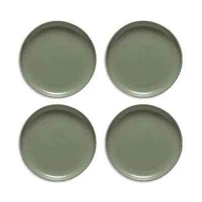 Costa Nova Pacifica Dinner Plates, Set Of 4 In Green