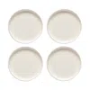 Costa Nova Pacifica Dinner Plates, Set Of 4 In White