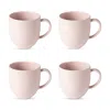 Costa Nova Pacifica Mugs, Set Of 4 In White