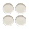 Costa Nova Pacifica Salad Plates, Set Of 4 In Vanilla