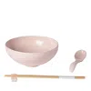 Costa Nova Pacifica Stoneware Ramen Bowl Set In Marshmallow