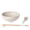 Costa Nova Pacifica Stoneware Ramen Bowl Set In Vanilla